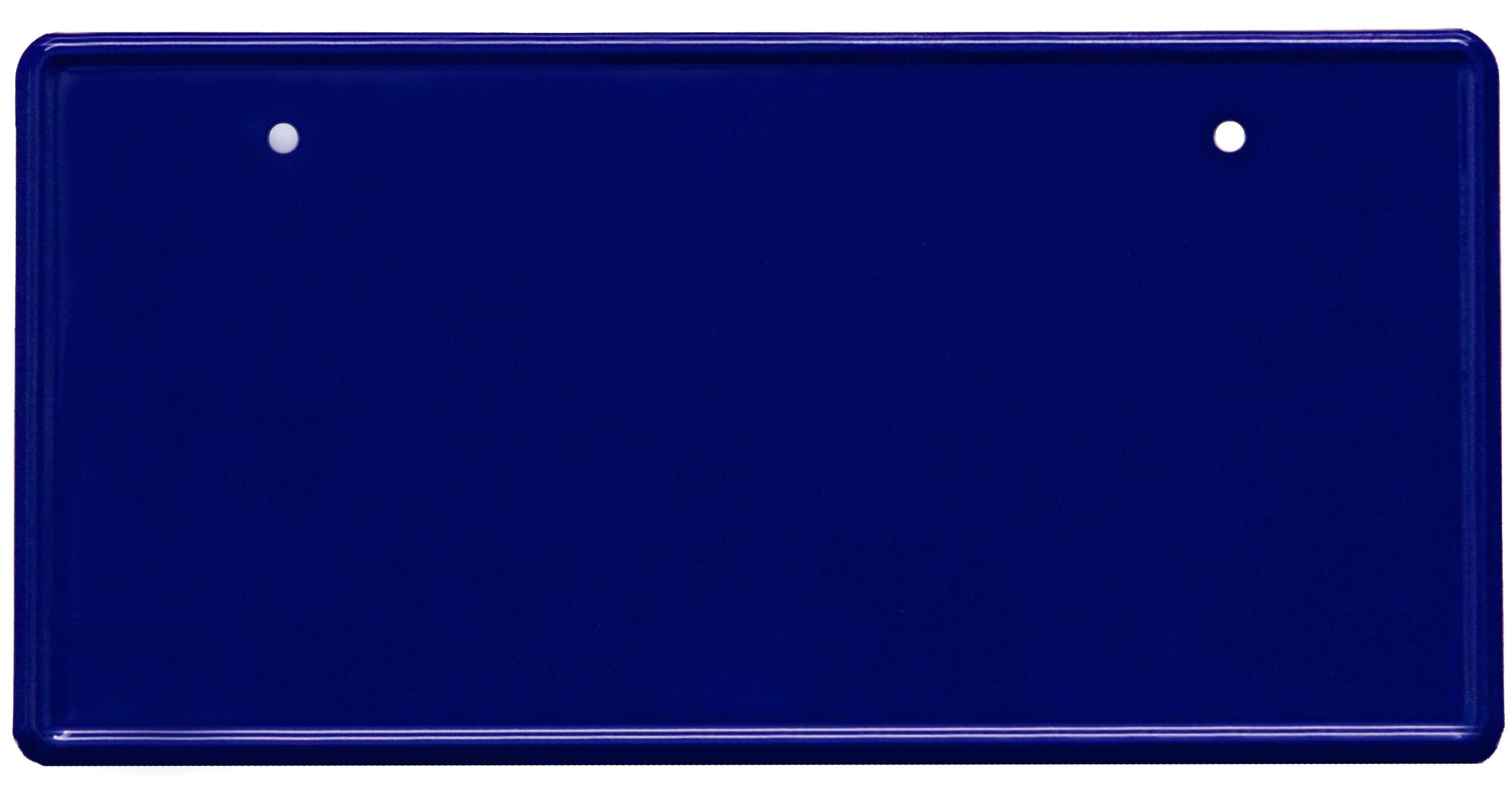 gloss blue Japanese license plate