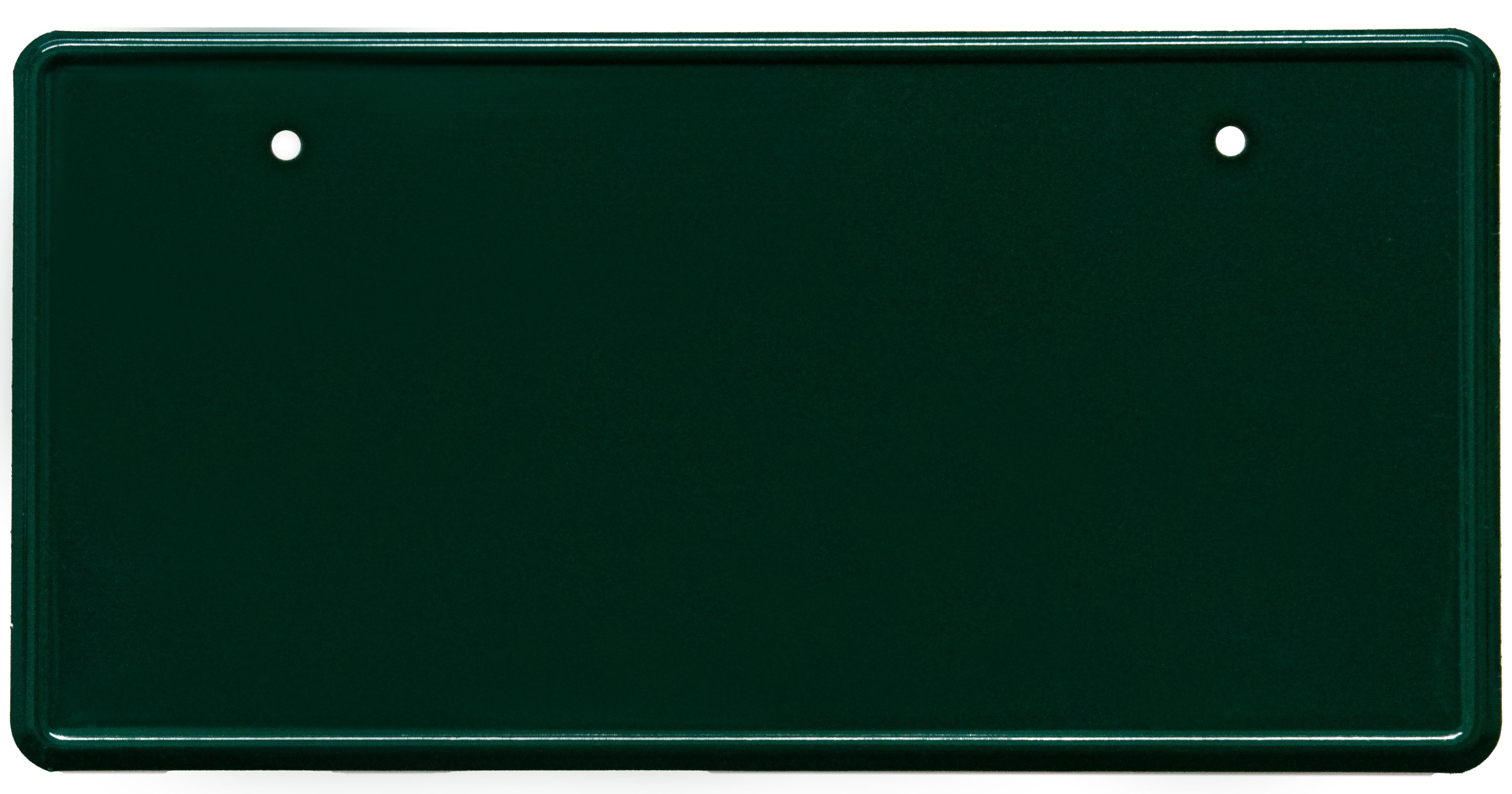 gloss dark green Japanese license plate
