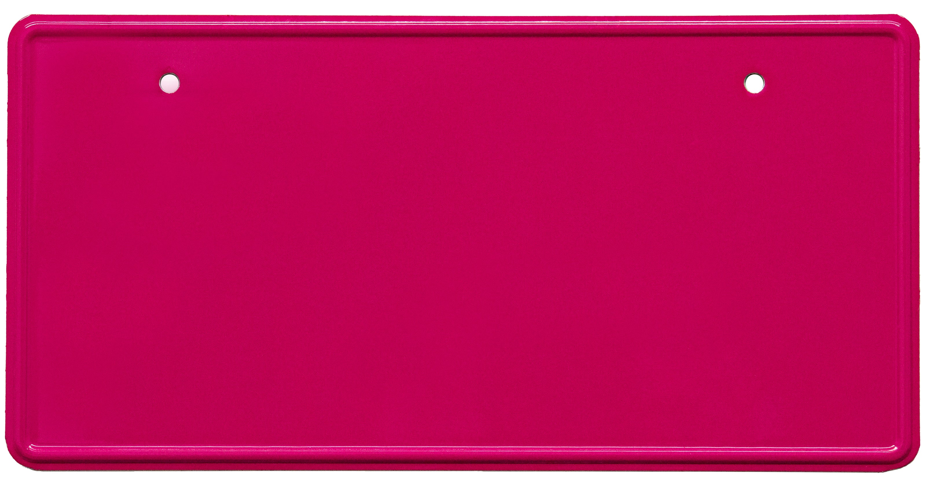 Gloss pink Japanese license plate
