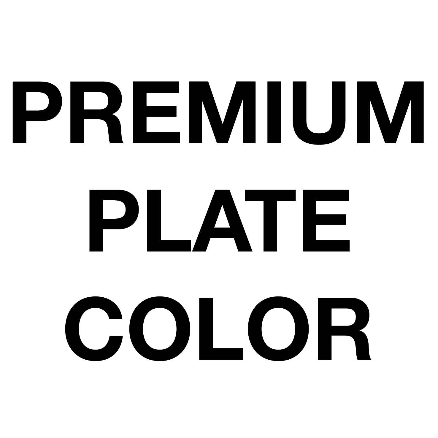 Premium Plate Color