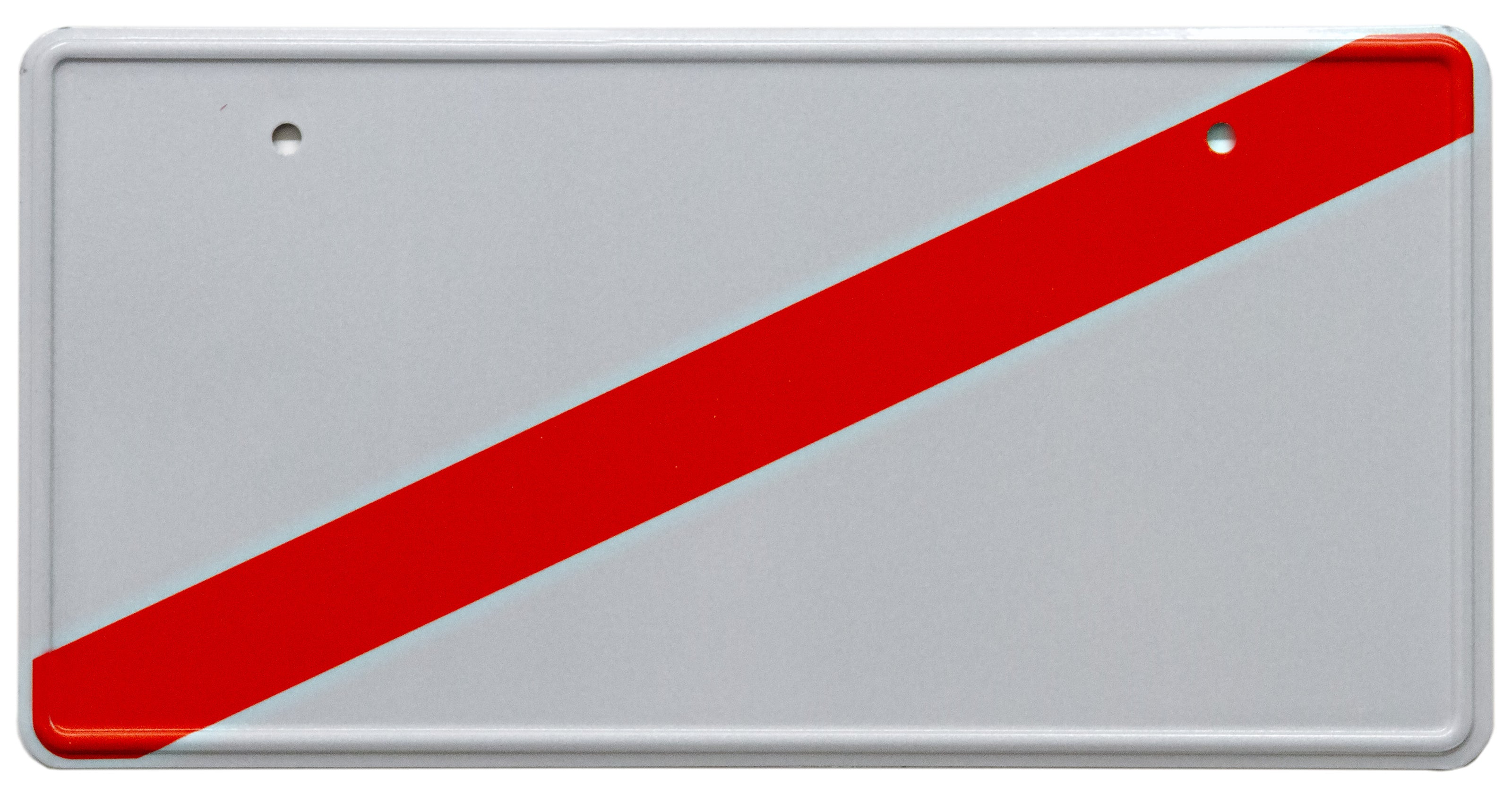 Temporary Japanese license plate