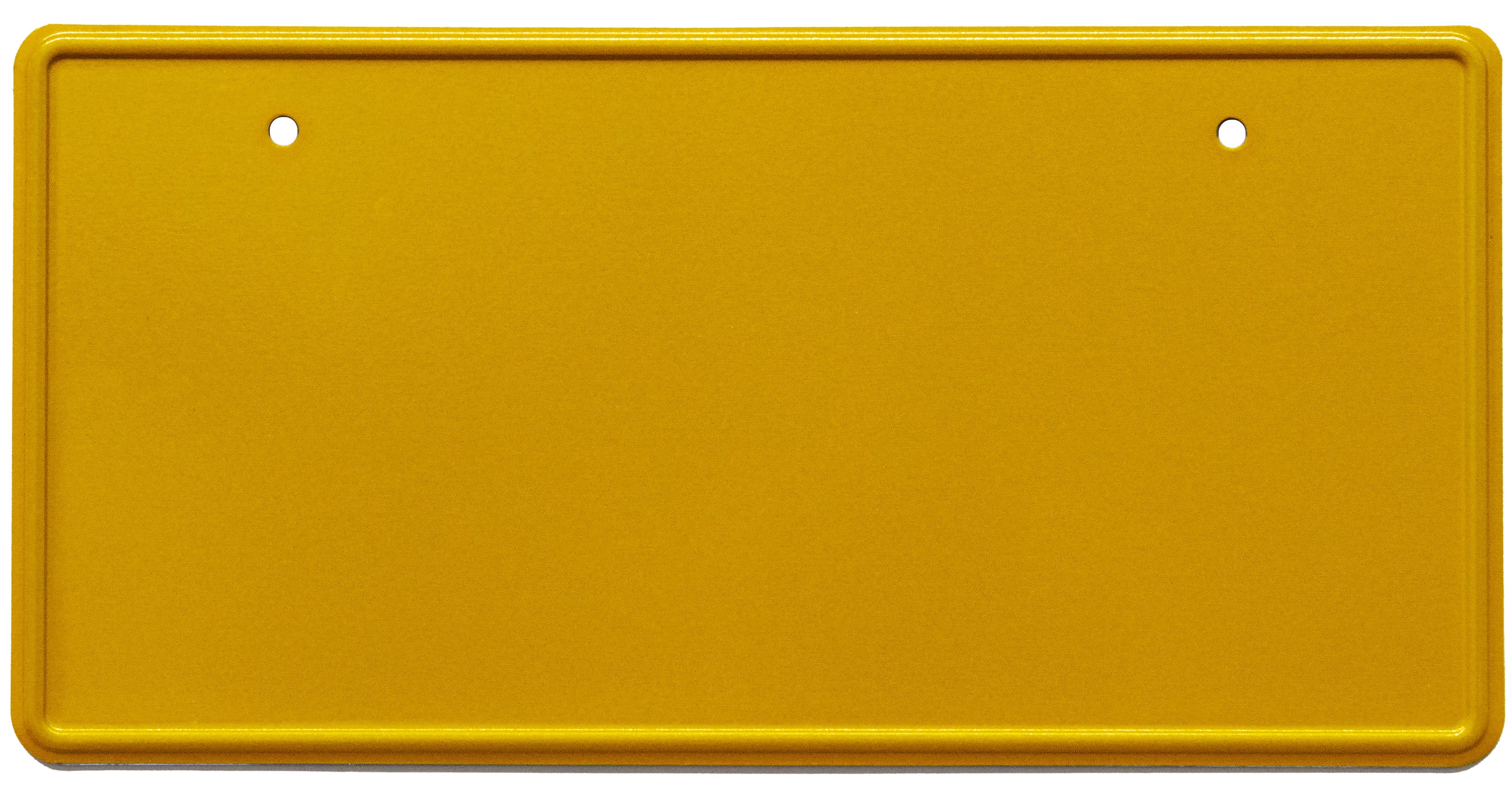reflective yellow Japanese license plate