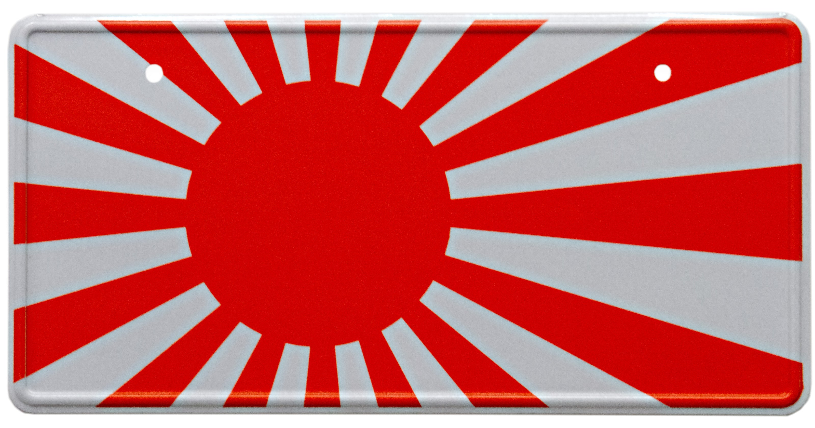 Rising sun Japanese license plate